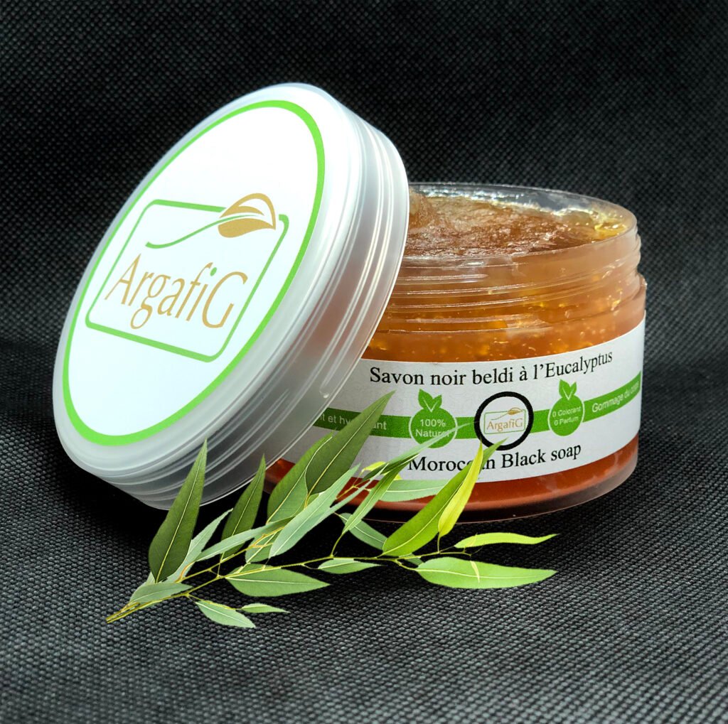 ArgafiG's Authentic Moroccan Black Soap made from organic olive oil